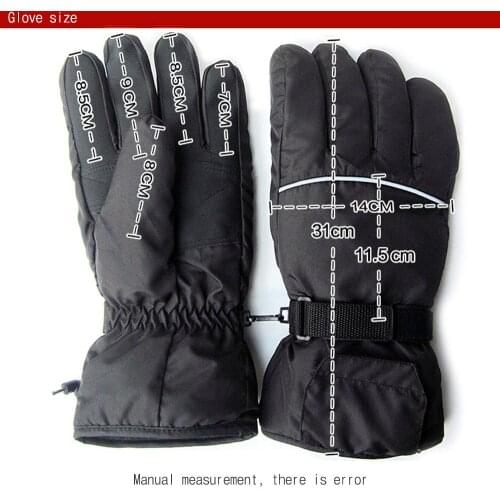 3 Control Level Heating Glove Ski Gloves Warm Gloves Battery Electric Camp Heated Hand Clothing Accessories Black Winter