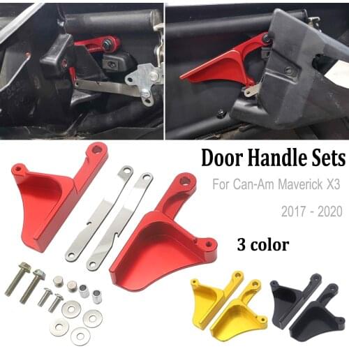 Fit For Can-Am Maverick X3 X DS RS Turbo R Max 2 & 4 Door 2017-2020 2019 2018 Billet Aluminum Anodized Door Handle Latches Sets