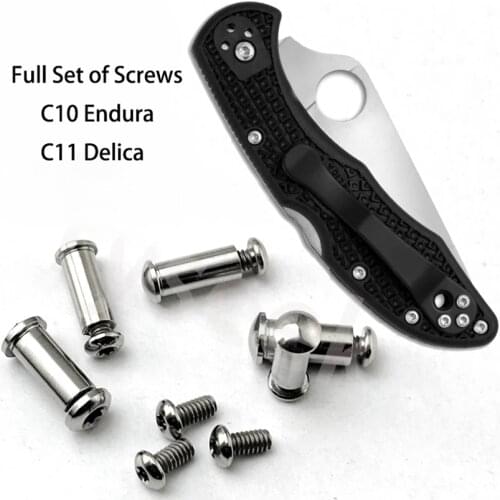 Full Set Knife Handle Screws for C11 Delica C10 Endura Stainless Steel Custom Made Folding Pocket DIY Making Accessories Parts