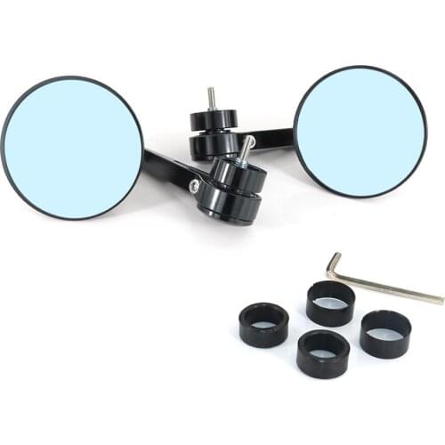 Handle Bar End Mirrors Rear View Side Mirror Fit For KAWASAKI ZX-6R ZX-10R Z1000 Ninja 300 650R ER-6f ER-6n Z750 Versys 1000 650