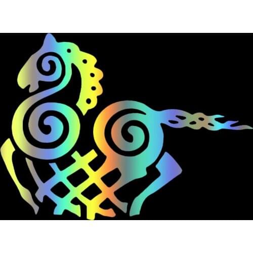 S51452# Various Sizes/Colors Car Stickers Vinyl Decal Viking Odin Horse Motorcycle Decorative Accessories Laptop Helmet