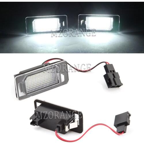 Error Free License Plate Light For Audi A4 B8 A5 Q5 S5 TT S4 A1 A6 S6 A7 S7 For VW Golf MK6 Jetta Passat Touran LED Number Lamp
