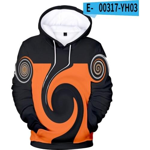 Anime Naruto 3D Hoodies Men Women Fashion Hip Hop Harajuku Hooded Cartoon Boys Streetwear and Sweatshirts Autumn Pullovers