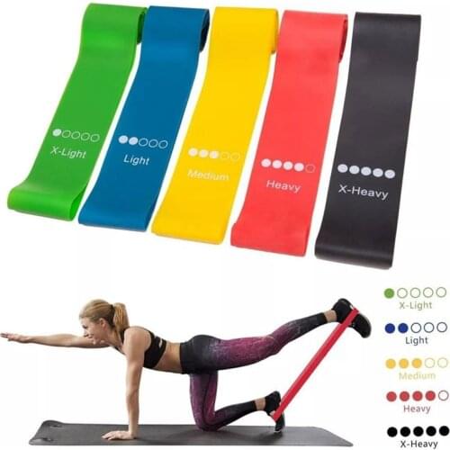 Top!-Fit Simplify Resistance Loop Exercise Bands for Stretching, Strength Training, Physical Therapy,Set of 5