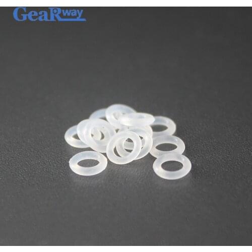 Gearway 1mm CS Silicon O Ring Seal Food Grade Transparent O-Ring Seal Gasket 13/14/15/16/36/38/40mm OD VMQ Oring Sealing Gasket