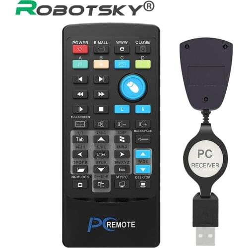 USB Media IR Wireless Mouse Remote Control Controller USB Receiver For Loptop PC Computer Center Windows Xp Vista