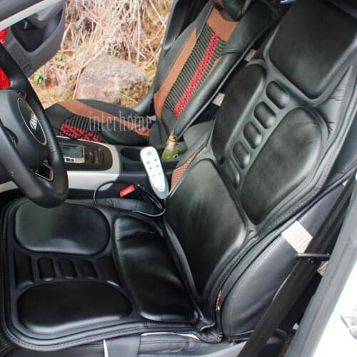 High Quality Electric Car Seat Massage Leather Cushion Heating Massage Cervical Neck Back Hips Legs Household Chair Massager