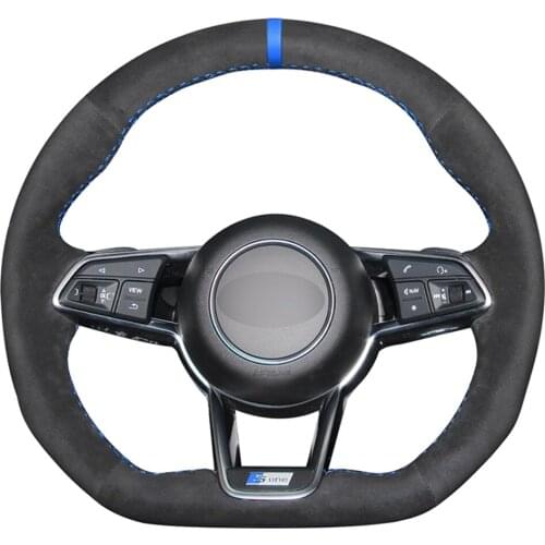 Alcantara Material Suede Car Steering Wheel Cover for Audi TT 8S TTS 2014 2015 2016 2017 2018 2019 TT RS 2016-2019 R8 4S