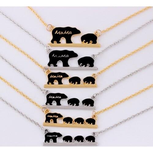 RONGQING 1pcs Hot Sale Jewelry bear necklace wholesale 2019 Animal Necklace