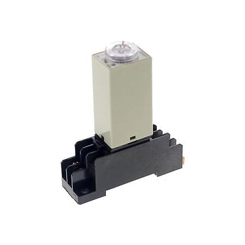 24VAC Max 10m H3Y-2 Power On 3A Time Delay Relay Solid-State DPDT And Socket