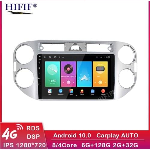 4G 8 core Car Radio Multimedia Video Player For VW Tiguan 2010 2011 2012 2013 2014 2015 2016 Android 10 GPS navigation unit