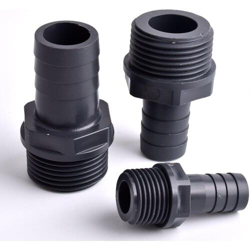 Big Size O.D 16~50mm To 1"~2" Male Thread Pagoda Connector Garden Hose Adapter Irrigation System Soft Hose Joint Accessories