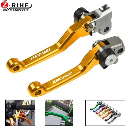 Motorcycle Accessories Adjustable Dirt Bike Pivot Brake Clutch Levers Motorbike Parts For SUZUKI RMZ250 RMZ 250 2004