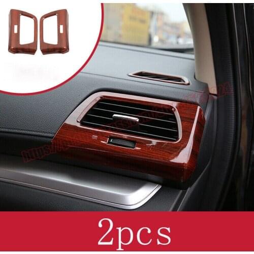 For Honda CRV CR-V 2012-2016 ABS Wood grain console L&R air outlet vent cover trim
