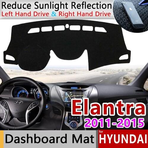 For Hyundai Elantra 2011 2012 2013 2014 2015 MD UD Avante Anti-Slip Mat Dashboard Cover Pad Sunshade Dashmat Anti-UV Accessories