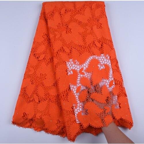 Hot Sale African Cord Lace Fabric For Wedding Dress 2019 High Quality Guipure Lace Fabric With Stones Nigerian Lace Fabric 1668