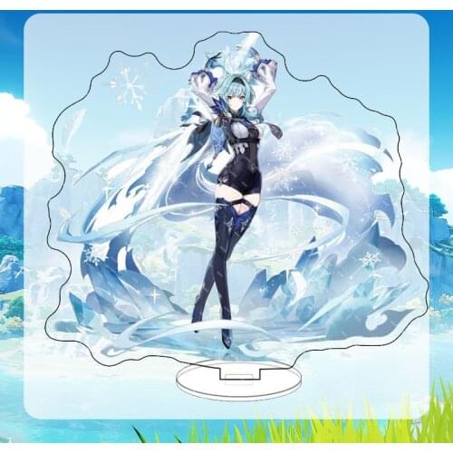Game Genshin Impact Cosplay Eula Yanfei Hu Tao Cartoon Acrylic Stand Figure Model Plate Venti Zhong Li Gifts For Girl CS651