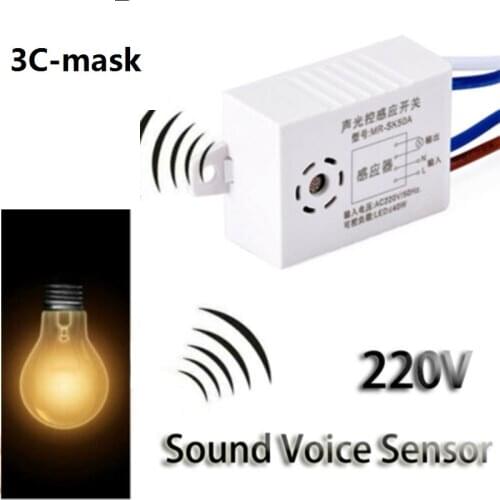 220V Smart-Switch Voice-Sensor Intelligent Auto On Off Light Smart Switch For Corridor Bath Warehouse Stair Smart Home Dropship
