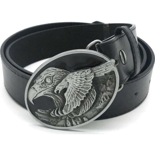 Western cowboy belt buckle zinc alloy eagle buckle unisex belt buckle