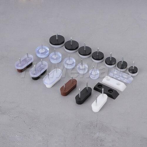 24 Pieces of Tables and Chairs Floor Mats Floor Furniture Protection Mats Non-slip Mats Mute Rubber Mats Furniture Foot Nails