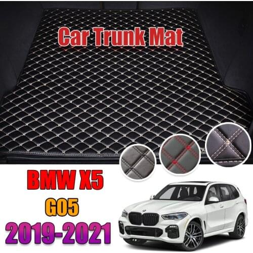 Leather Car Trunk Mat For BMW X5 G05 2019 2020 2021 Trunk Boot Mat X5 Liner Pad BMW G05 Cargo pad Carpet Tail Cargo Liners 40 50