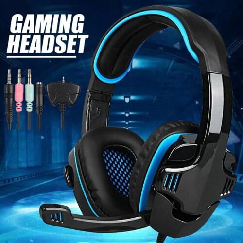 Pohiks 1pc Wired E-sports Game Headset Adjustable Stereo Bass Profession Gaming Earphone For PS4 Xbox One