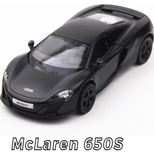 RMZ CITY 1:36 metal 650S Cool Black Sports Car Alloy Diecast Car Model Toy With Pull Back For Children Gifts Toy Collection