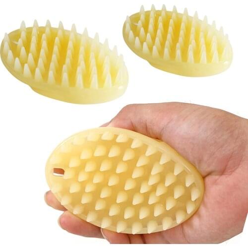 Silicone Pet Bath Brush Shampoo Comb Shower Hair Removal Grooming Supplies