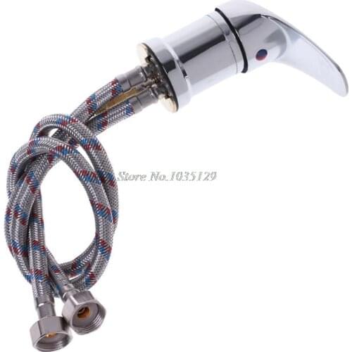 50cm Hot & Cold Water Faucet Zinc Alloy Shampoo Bowl Shower Head Wash Hair Tap Mixing Valve Beauty Salon Bed Accessories
