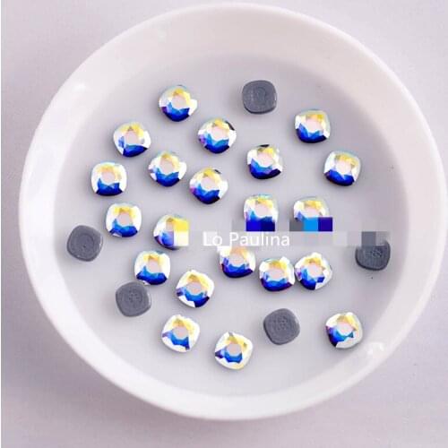 Lo Paulina nail arts Decorations 2471HF CUSHION Flat Back 5~7MM crystal from Austria DIY dress accessories jewelry craft gifts