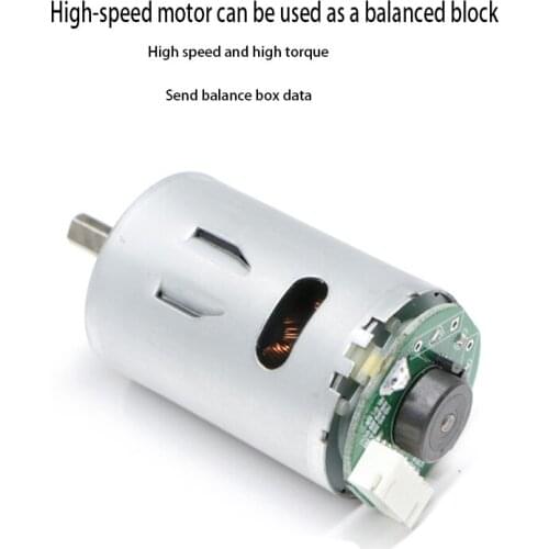 High Torque High-Speed Brushed Motor Flywheel System Dedicated Depth Custom Hall Speed Encoder 6mm Out Shaft