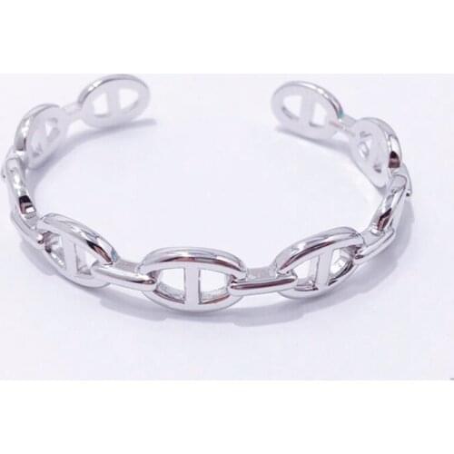 Sole Memory Retro Thai Silver Geometric Mini Chain 925 Sterling Silver Female Resizable Bracelets SBR313