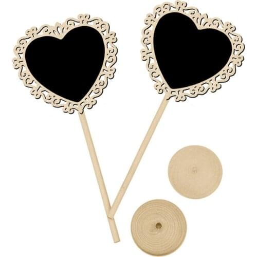 5pcs/lot Creative Exquisite Furnishing Articles Hollowed lace Heart showing stand Blackboard Stand round Seat Wedding Decoration