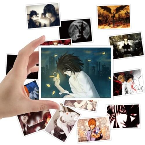 30pcs Japanese Anime DEATH NOTE Stickers For Refrigerator Car Helmet DIY Gift Box Bicycle Guitar Notebook Skate Trunk Sticker