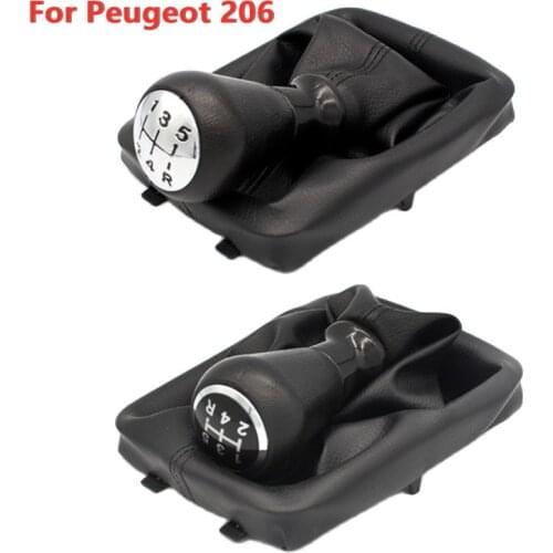Car Gear Shift Knob For Peugeot 206 Boot Dust Boot Cover Gaiter Collors 5 Speed Accessory