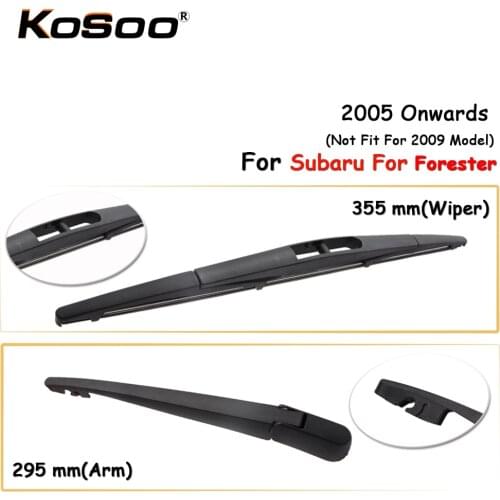 KOSOO Auto Rear Car Wiper Blade For Subaru For Forester,355mm 2005 Onwards Rear Window Windshield Wiper Blade Arm,Car Accessorie