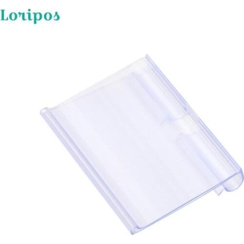 PVC Price Label Holder Clear Plastic Wire Shelf Retail Frame Merchandise Sign Display Rack