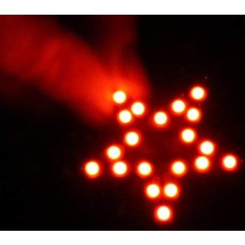 DIY Kit Five-Pointed Star Breathing Light Gradient LED Light for Christmas Soldering Training Red G99B