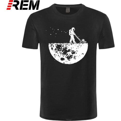 REM o-neck 100% cotton knitted summer street style casual short sleeve men T shirt cool loose tshirt male t-shirt