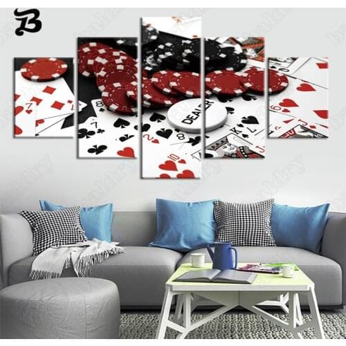 Canvas Painting 5 Pieces Wall Art Pictures Chip Canvas Posters and Prints Modern Home Decoration for Living Room Home Wall Decor