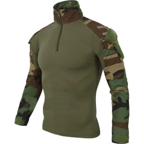 12 Camouflage colors US Army Combat Uniform military shirt cargo multicam Airsoft paintball tactical cloth with elbow pads