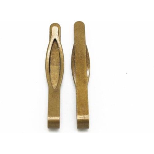 5 PCS Classic Men Tie Pin Clips Brass Silver Color Bronze Tie Clips For Men 100m Exquisite Wedding Tie Clips Men Tie Bar