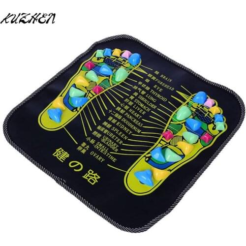 Walk Stone Pain Relieve Foot Leg Massager Mat Traditional Reflexology Health Care Acupressure