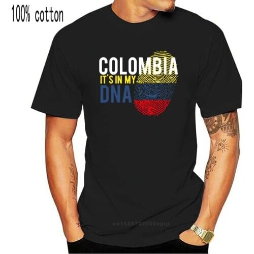 Fashion Colombia Its In My Dna Tshirt Men Cotton Mens T-Shirts Crew Neck Oversize S-5xl