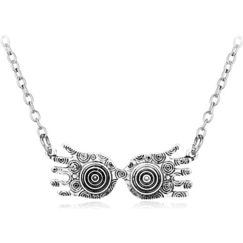 MQCHUN Fashion Jewelry Luna Lovegood Glasses Pendant Necklace Enamel Hand Shape Link Chain Necklace Accessories-30