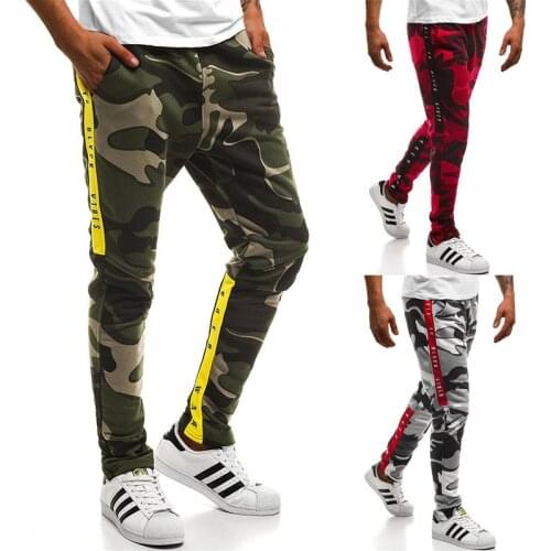 Mens Camouflage Printed Sweatpants Casual Pants Fitness Men Sportswear Elastic Joggers Trousers Tracksuit Bodybuilding Clothing