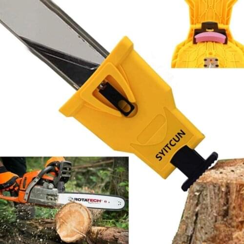 Chainsaw Teeth Sharpener Portable Sharpen Chain Saw Bar-Mount Fast Grinding Sharpening Chainsaw Chain Woodworking Tools