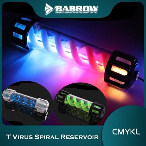 Barrow DNA cylinder computer case water cooling reservoir LRC 2.0 5V RGB water tank 155/205/255/305mm length /50mm