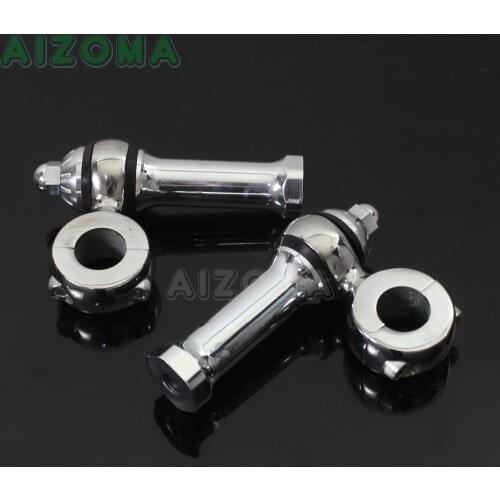 Old School Spear Handlebar Risers 1 inch Motorcycle Flanders Polish Handlebar Risers For Harley Bobber Chopper 25mm Riser