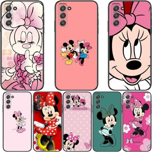 Unique Minnie Pink Mouse Phone cover hull For SamSung Galaxy S8 S9 S10E S20 S21 S5 S30 Plus S20 fe 5G Lite Ultra black soft case